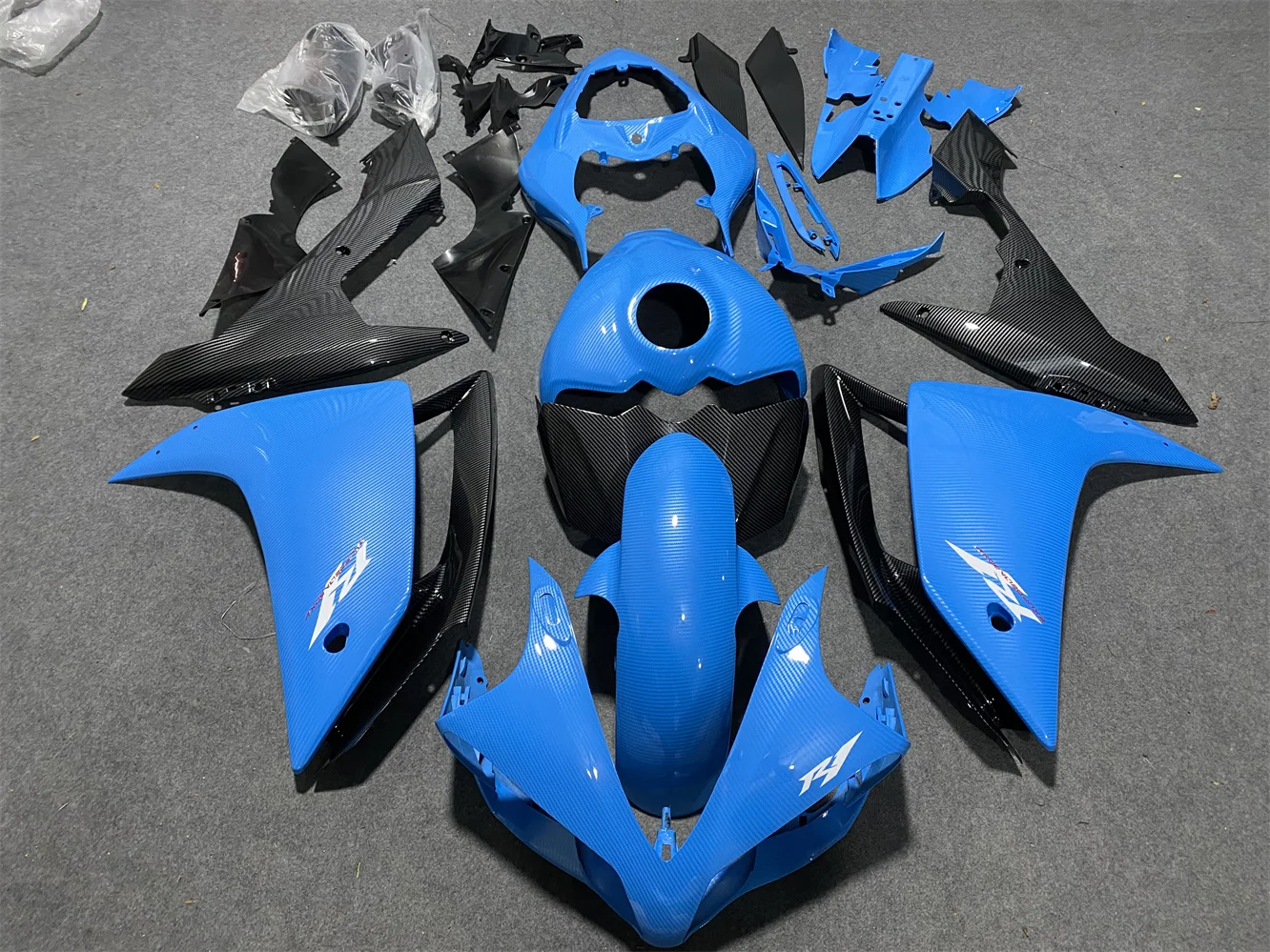 Motorfiets volledige kuip kit fit voor Yamaha YZF YZFR1 07 08 R1 2007 2008 Body Shell Kit ABS Plastic stroomlijnkappen carrosserie kits