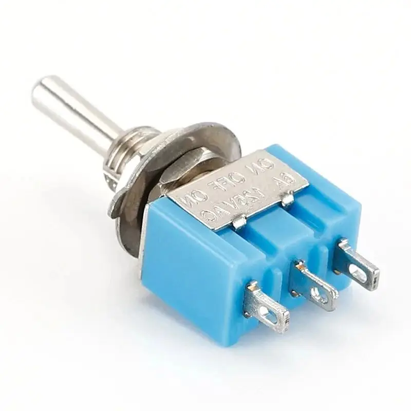 1/5/10pcs Mini MTS-103 3-Pin SP3T ON-OFF-ON 6A 125V 3A250VAC Toggle Switches Good Quality