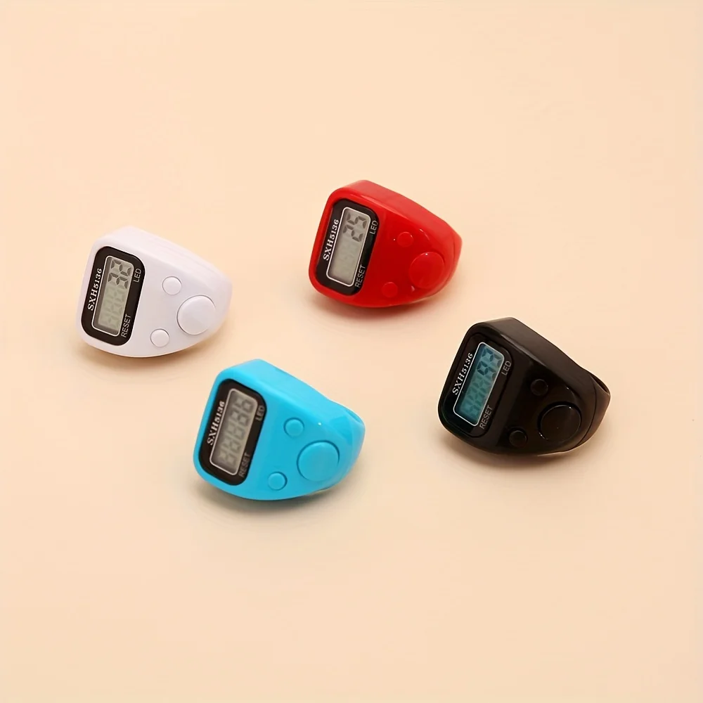 New Luminous Ring Electronic Hand Tally Counter Portable Digital Click Counter For Prayer Counting Warehouse Inventory Count Kid