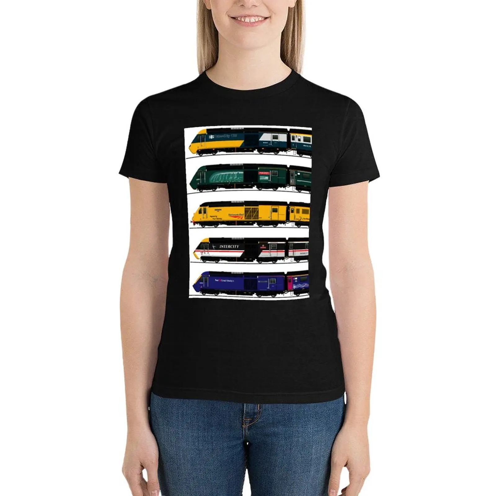 CLASS 43 INTERCITY 125 LOCOMOTIVES T-Shirt vintage clothes plus size tops shirts graphic tees graphics tshirts woman