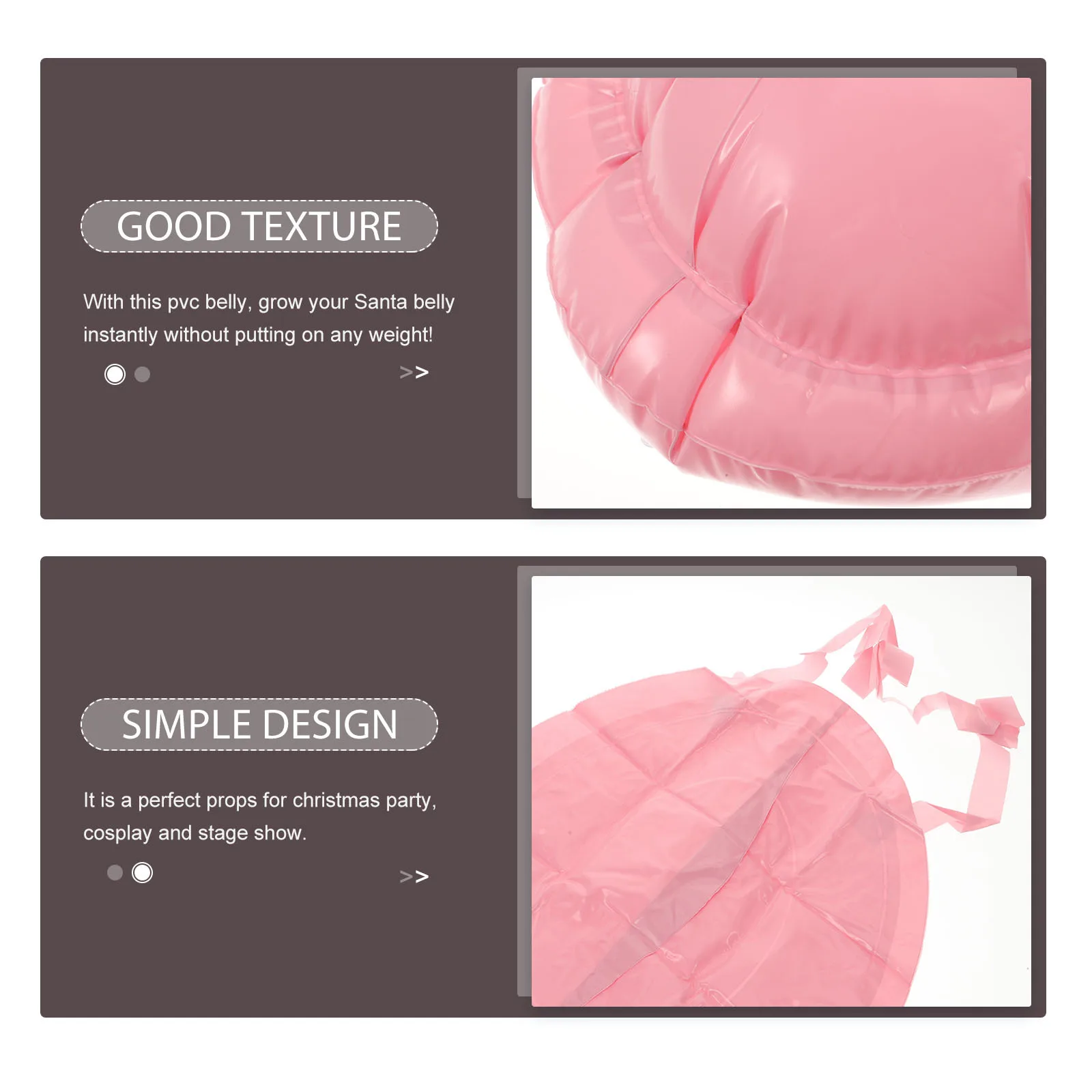 

Costume Fake Belly Inflatable for Men Pregnant Realistic Button Piercing Peircing