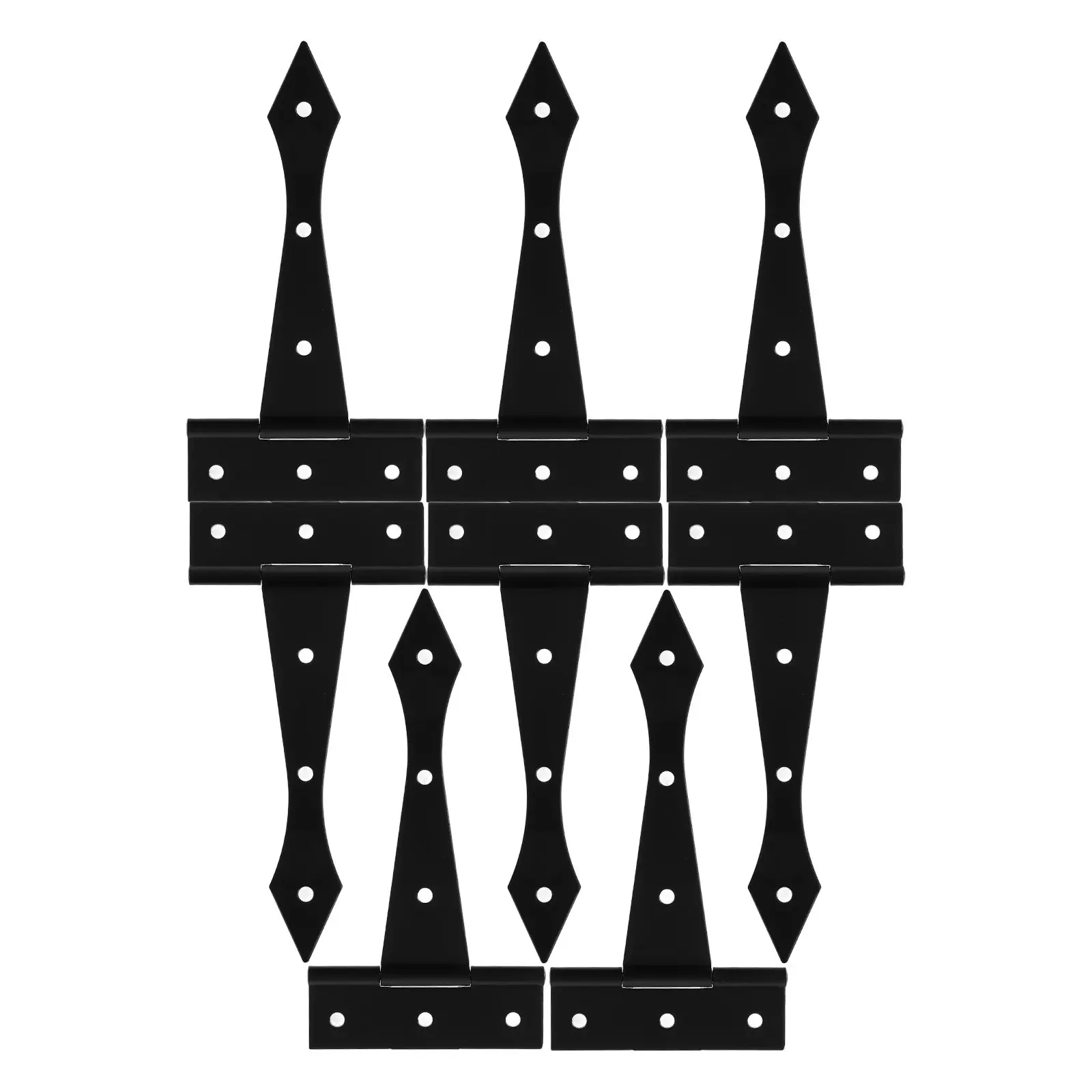 

8Pcs Heavy Duty Iron Door Hinges for Cabinet Kitchen Furniture Replacement Smooth Closing Residential Outdoor Animal Shelter Cow