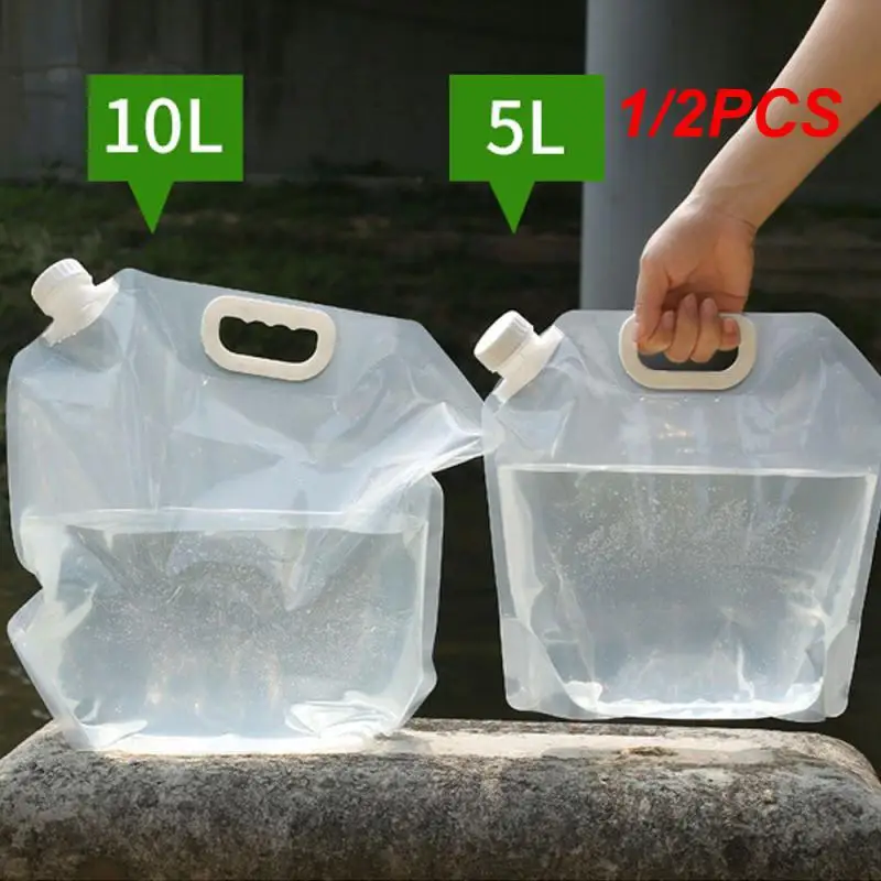 

1/2PCS Outdoor Foldable Folding Collapsible Drinking Car Water Bag Carrier Container Outdoor Camping Hiking Picnic Emergency Kit