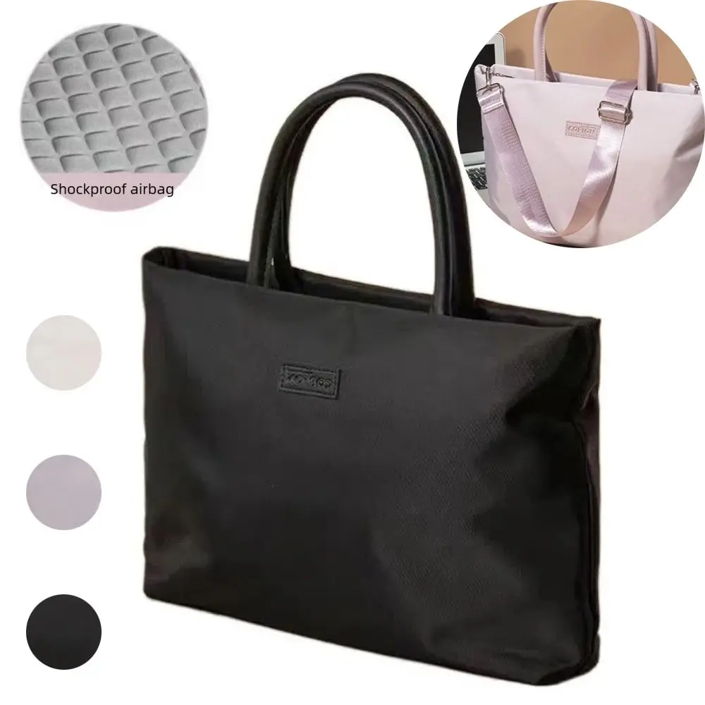 

Fashion 16inch Laptop Bag Shoulder Straps Shockproof Airbag Handbag Water-resistant Lightweight Laptop Sleeve Briefcase