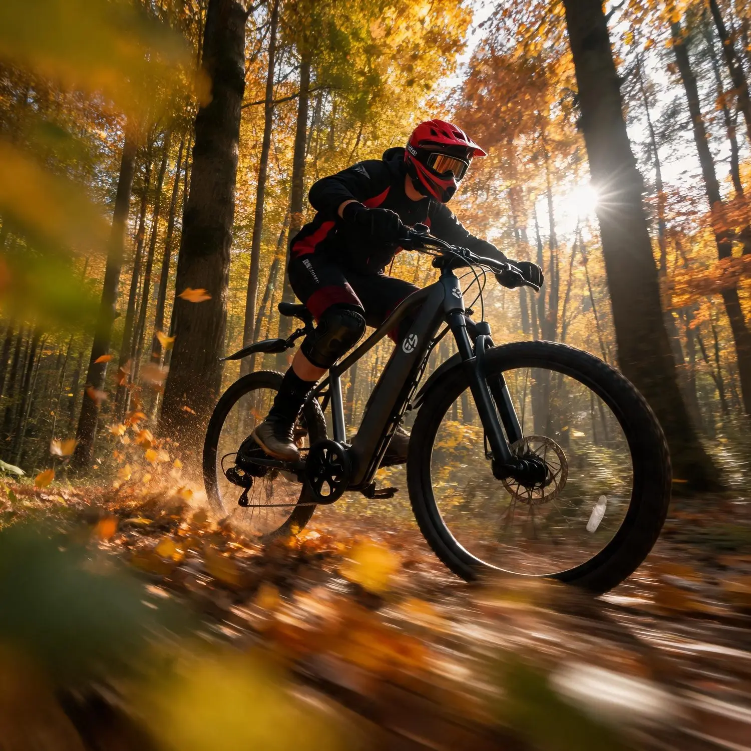 Off-Road E-bike, 500W Motor, Full Suspension, Pedal Assist, Removable Battery, 24h Service, for rough terrain e-bike, backcountry cycling