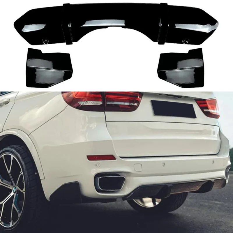 For BMW X5 F15 M Sport MP rear bumper lip spoiler diffuser body modification accessories 2014-2018