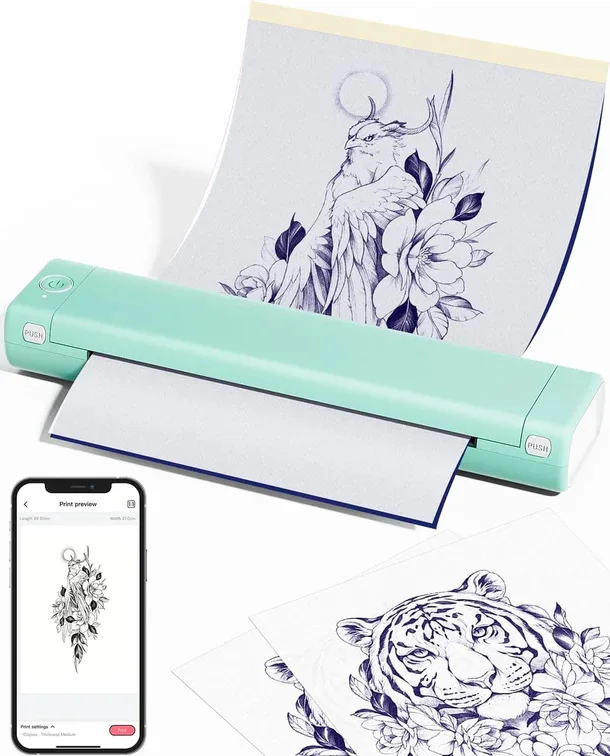 

OEM Tattoo Transfer Machine A4 Portable Thermal Temporary Tattoo Printer Tattoo Printer
