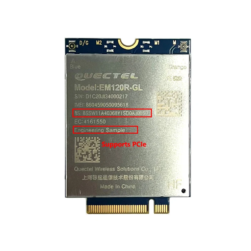 Quectel EM120R-GL LTE-A Cat12 4G M.2 Module PCIE WWAN Card