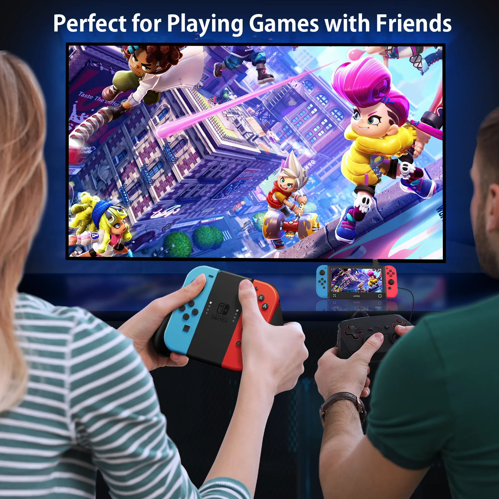 Stacja dokująca Switch do Nintendo Switch OLED z 4K HDMI, Gigabit Ethernet, Hubem USB 2.0, PD 100W, czytnikiem kart gier, Dock do Switcha — zdjęcie produktu 7