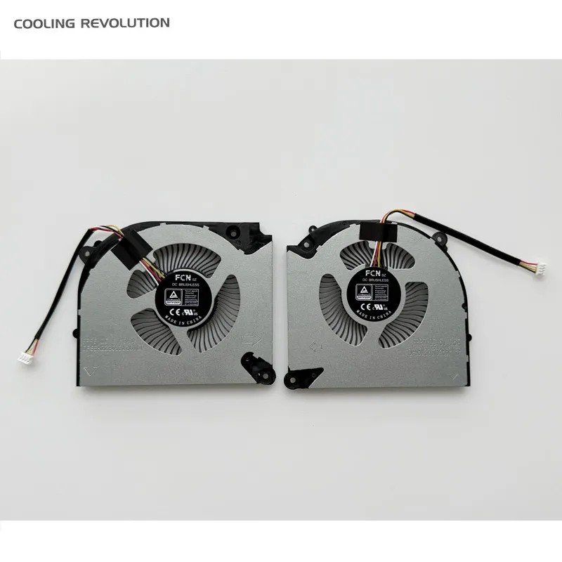 New Laptop CPU GPU Cooling Fan DFS5K22305283Q FPP6 DFS5L32G16486P FPP7 DC5V 0.5A 4PIN For Gigabyte G5 G6 KF KF5 MF RC55 RC56