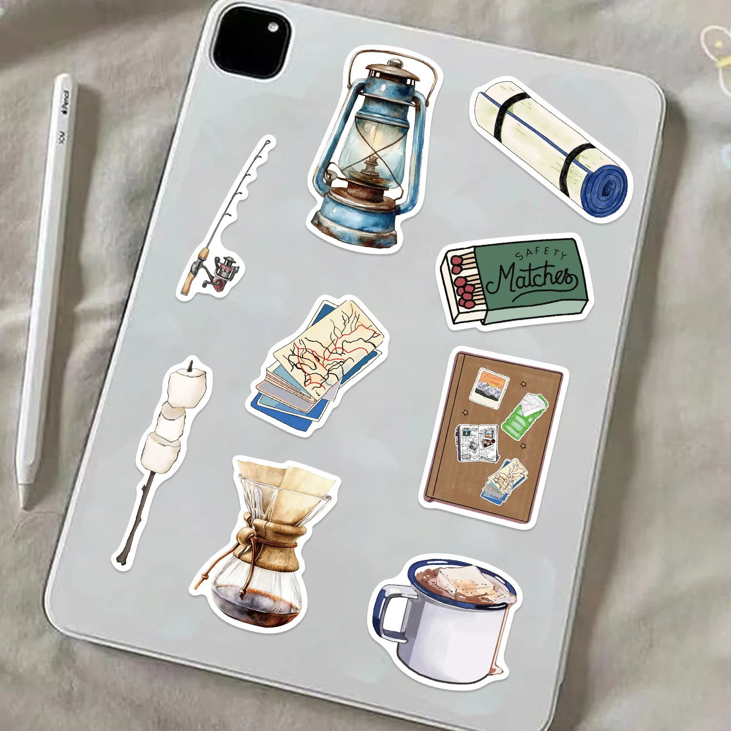 50 SZTUK Kreskówkowe Naklejki Akwarelowe na Zewnątrz, na Kemping, Graffiti, Dekoracyjne Naklejki na Gitarę, Laptopa, Bagaż, Artykuły Papiernicze, Wodoodporne Naklejki