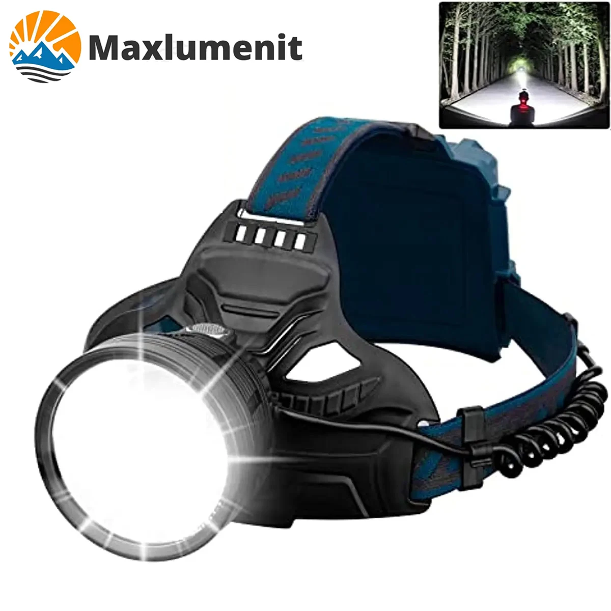 

LED USB Rechargeable XHP70 High Power Headlamp 90000 Lumen Powerful Super Bright Waterproof Fishing Searching Camping Flashlight