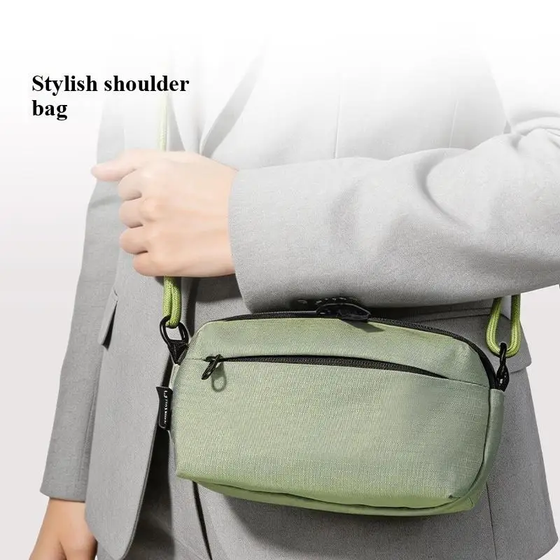 Deli Nusign NS1388/NS1389 Crossbody Office Zipper Storage Bag Portable Oxford Fabric Phone & Stationery Organizer for School