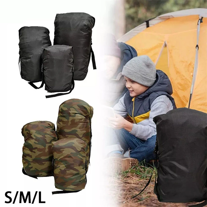 

5L/8L/11L Outdoor Camping Sleeping Bag Pack Compression Stuff Sack Storage Ultralight Carry Bag Waterproof Bag Accessories