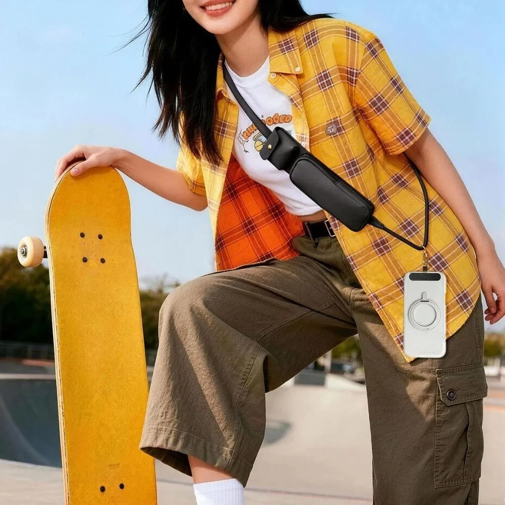Adjustable Strap Phone Lanyard Detachable Pouch Anti Lost Strap Glasses Pouch Lanyard Multifunctional Strap Portable Design
