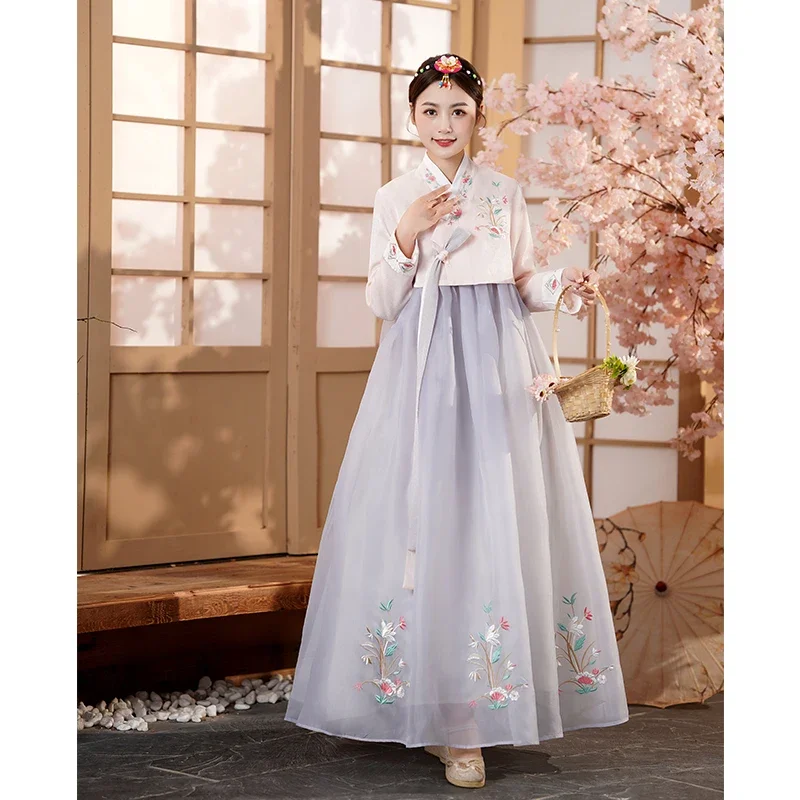 Korean Hanbok Dress Ancient Traditional Stage Dance Costume Female Palace Korea Wedding Oriantal Dance Ancient Hanbok Dress