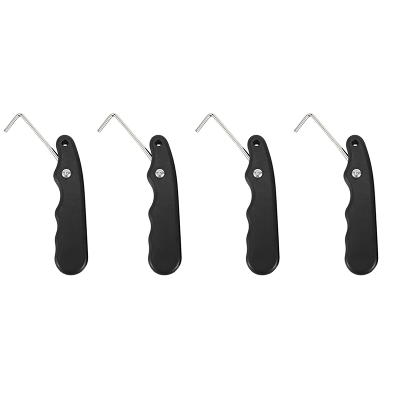 

4X Universal Practical For Figure Roller With Extended Hook Durable Ice Hockey Puller Handle Skate Lace Tightener