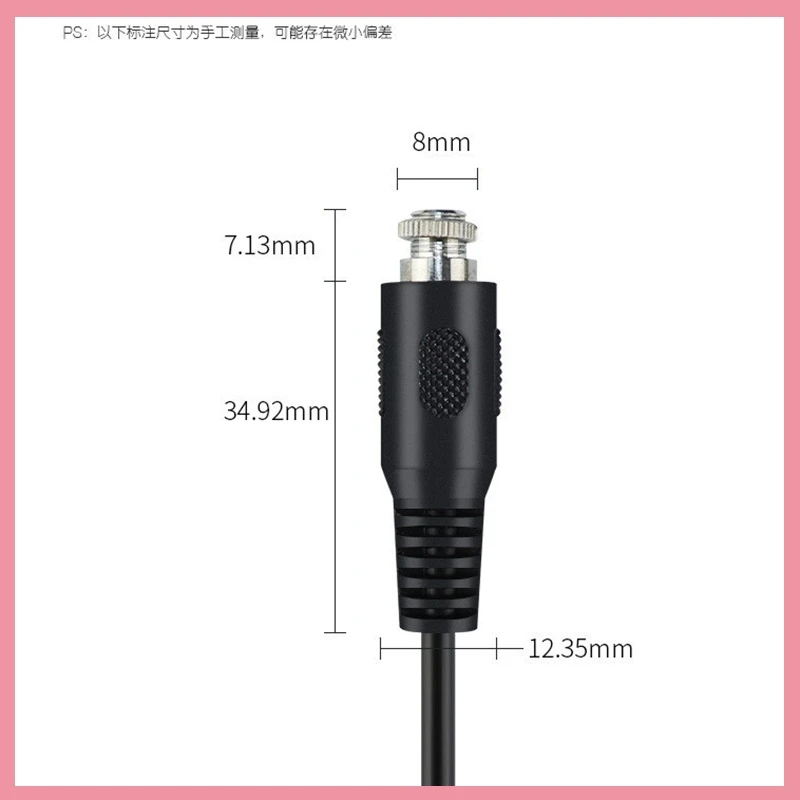 1pcs 3.5mm Stereo female to Screw Female Extension Cable Aux Cable Audio Cable Power Line With a Screw Nut For Headphone 23cm B6