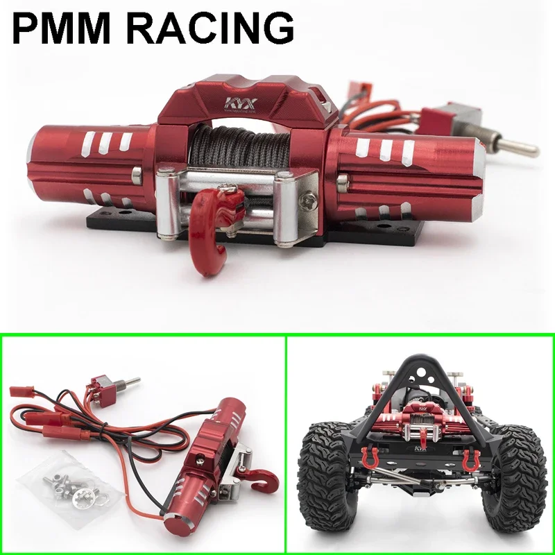 Metallo in lega di alluminio Doppio motore Verricello Per 1/10 RC Crawler Auto RC4WD D90 D110 Traxxas TRX4 AXIAL SCX10 TRX6 modello di auto