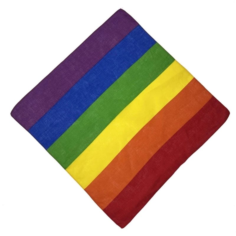 

LGBTQ+ Rainbow Hairband Wrap Pride Month Bisexual Headwraps Exquisite Head Scarf Turban Bandanas Pride Month Hairband