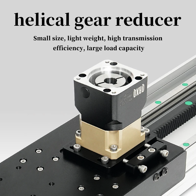 RXC140 Customized 2m  4mm 5m 6m 7m Heavy Payload Linear Rails  System Gear Rack Pinion CNC Linear Module With Cable Chain