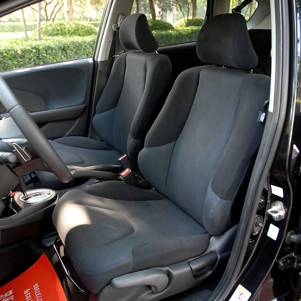 

Чехлы на сиденья для Honda Fit Jazz 2008-2013 из искусственной кожи, полный комплект, защитные накладки, аксессуары для стайлинга автомобиля