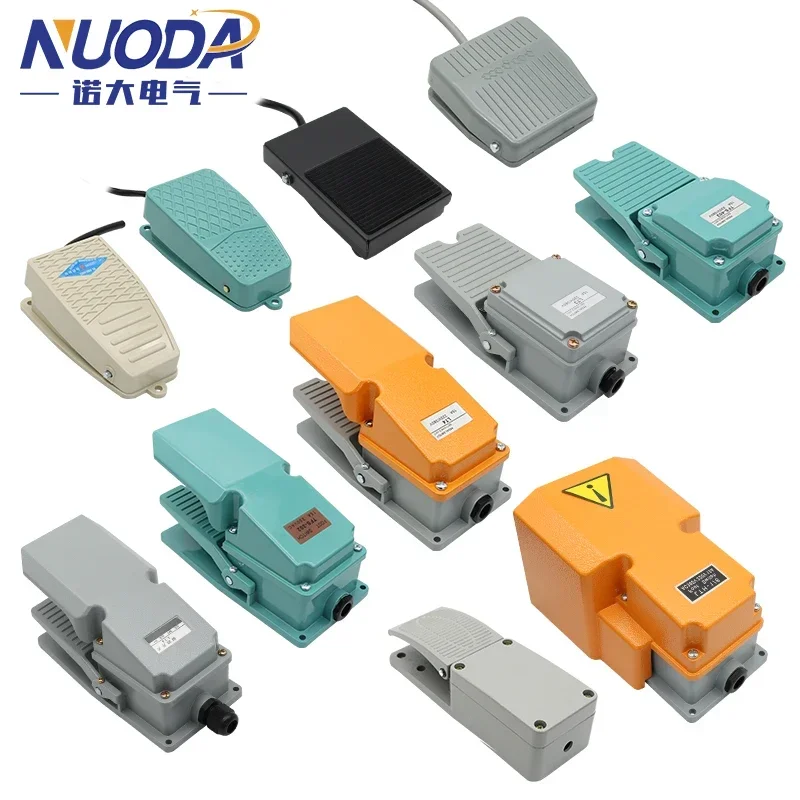 NUODA Foot Switch TFS201 Foot Switch LT4 Pedal Switch with Cable EKW-5A- B machine control switches