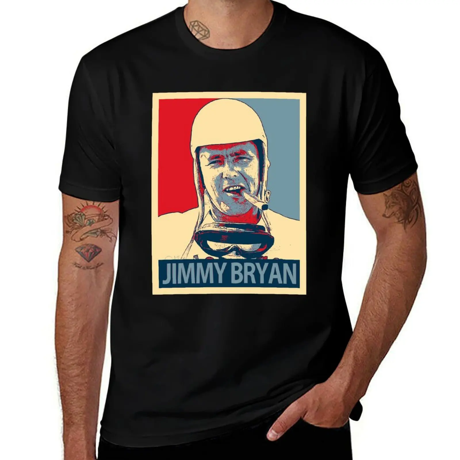 

Jimmy Bryan T-Shirt customs design your own man t shirt T-shirts for men cotton