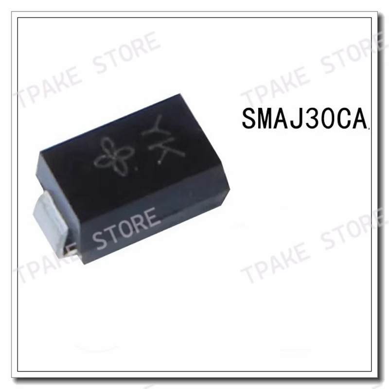 SMAJ30CA YK SMA DO-214AC TVS Bi-Directional Transient Suppression Crystal Diode For Electronic Circuit Protection