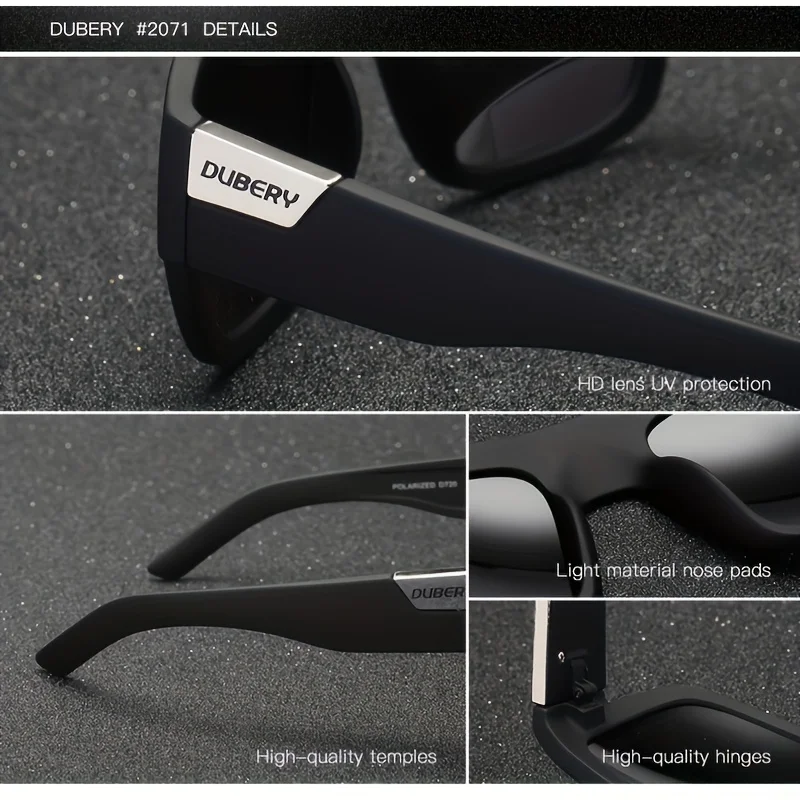 DUBERY-gafas de sol polarizadas con protección UV400 para hombre y mujer, 5 colores, modelo 720