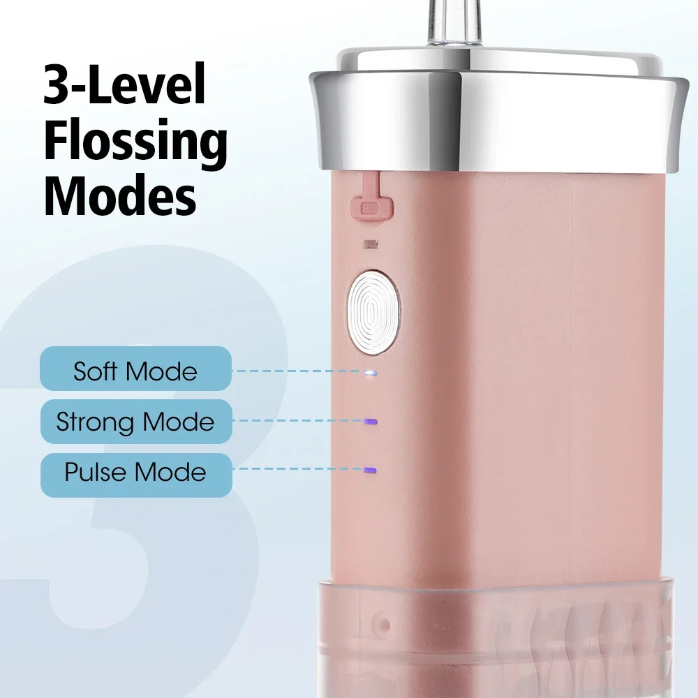 Portable Electric Oral Irrigator Water Flosser Teeth Whitening Wireless Dental Water Jet Teeth Cleaning Tools for Home Travel