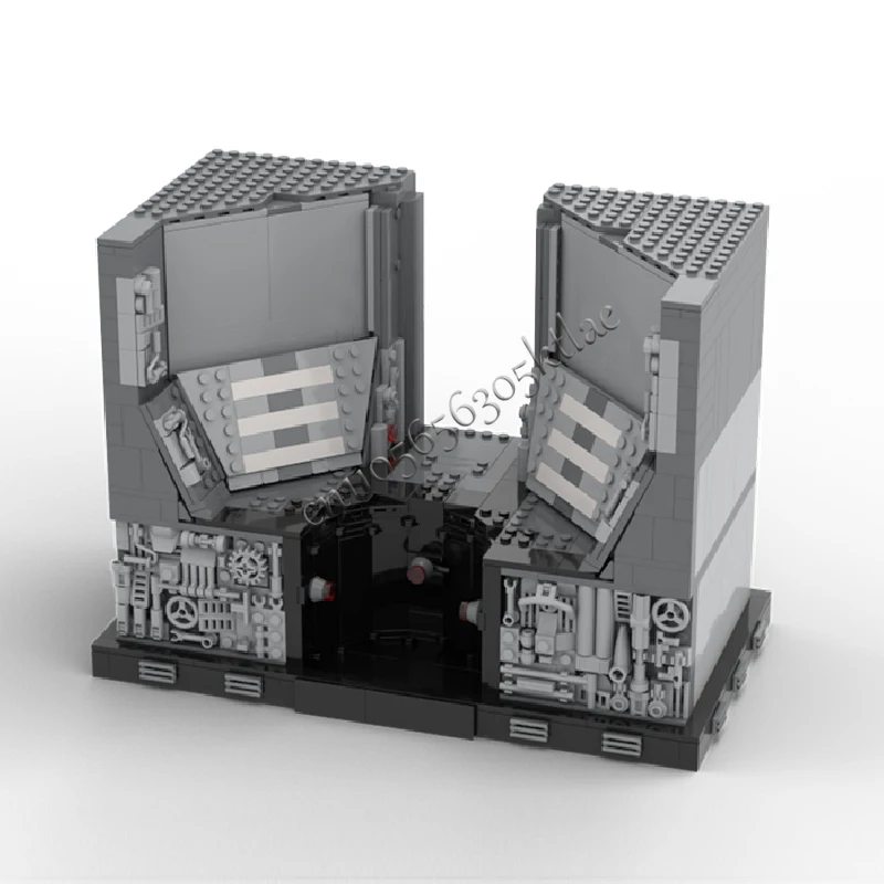 813 Parts MOC Space Classic Battle Scene Mini Diorama Display Kit DIY Creative Assembly Toys For Children Birthday Surprise Gift