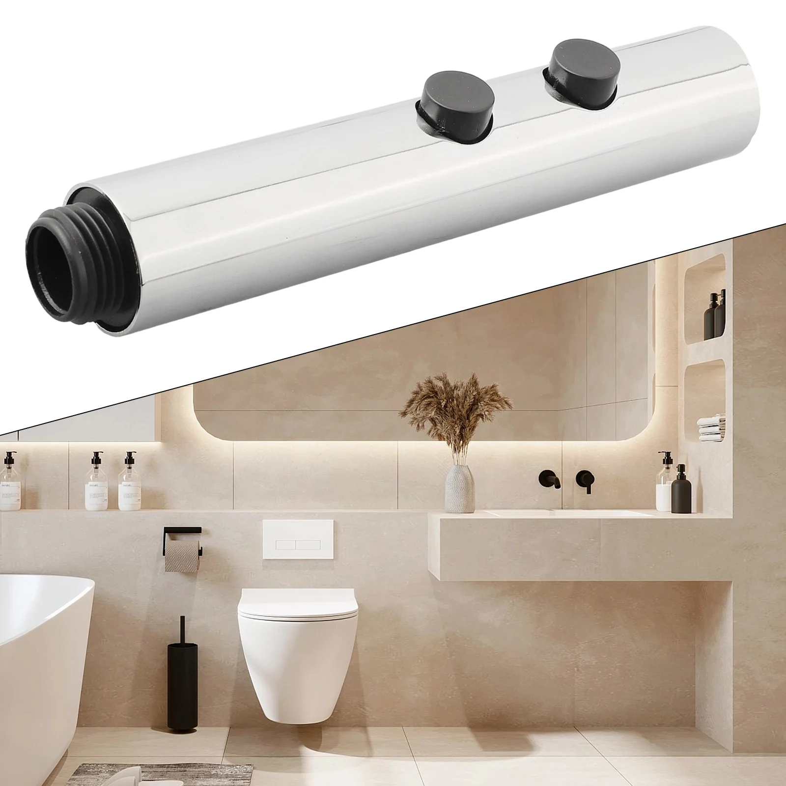 

Stainless Steel Dual Speed Water Discharge Bidet Sprinkler Ergonomic Design Multi function Suitable for Various Uses