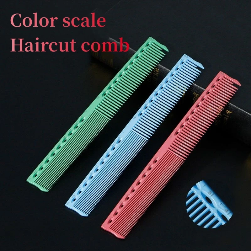 Laser Scale Hair Clipper Comb Haircut Combs Barber Shop G01 G36 G39 G45 Professional Hair Cutting Brush Green Blue Pink Y0120