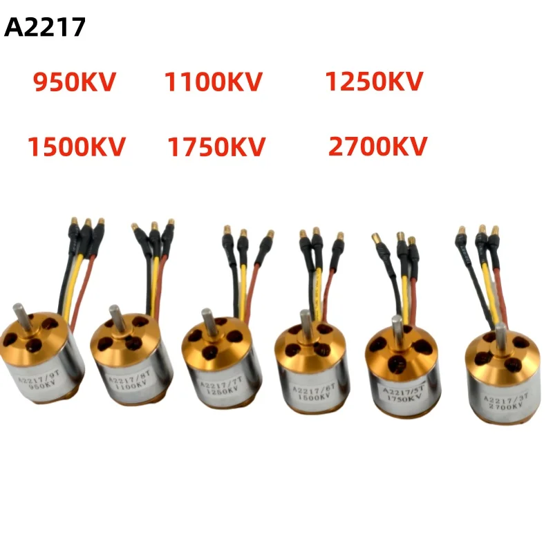 

XXD A2217 Brushless Motor 950KV 1100KV 1250KV 1500KV 1750KV 2700KV For RC Aircraft Plane Multi-copter Brushless Outrunner Motor