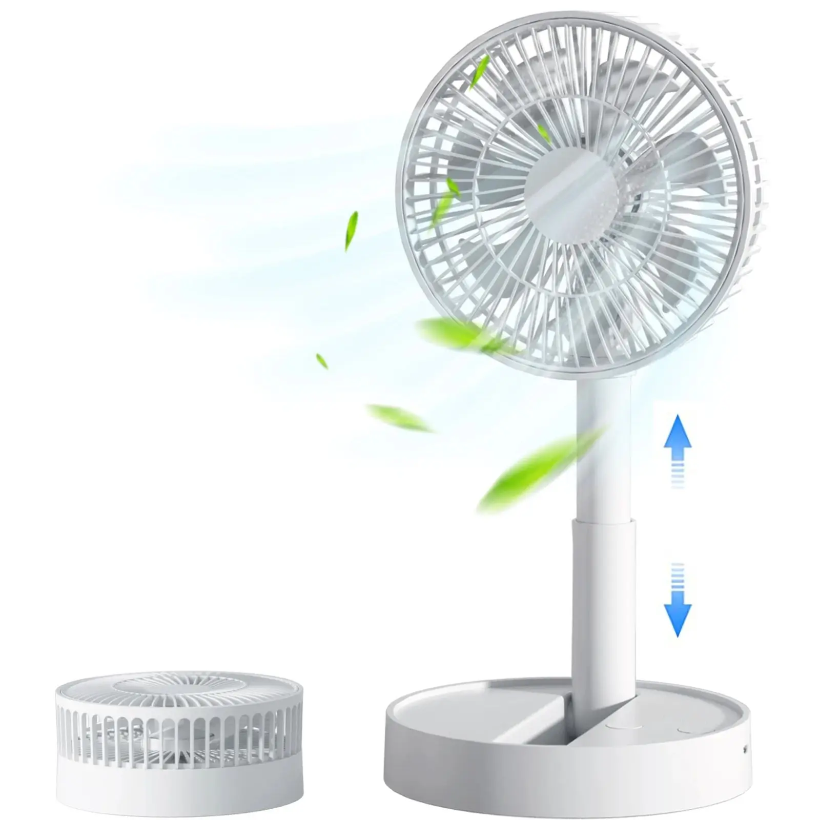F28 Portable Mini Desktop USB Folding Fan with 4 Speed and Timing Functions Suitable for Bedroom Indoor or Outdoor Use image 6