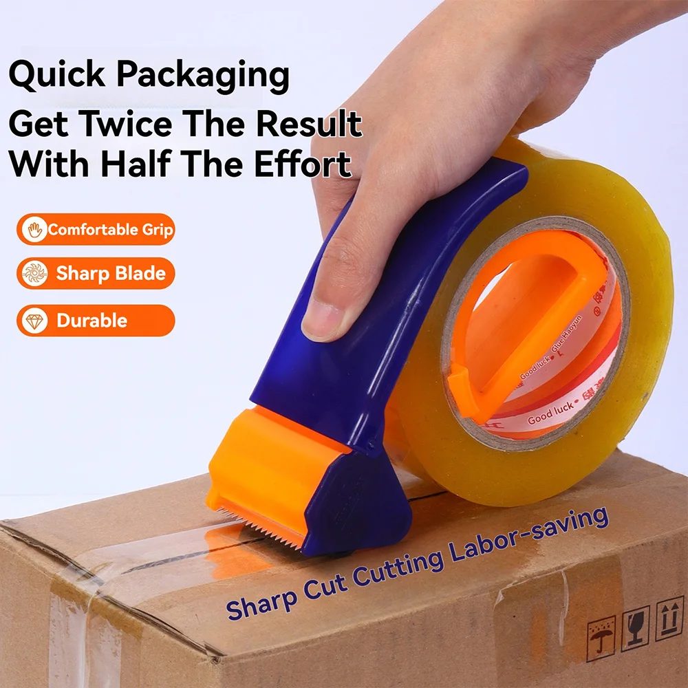

1-5PCS Tape Dispenser Plastic Sealing Packer Packaging Parcel 48mm Width Roller Tape Cutter Sealing Tape Holder Manual Machine