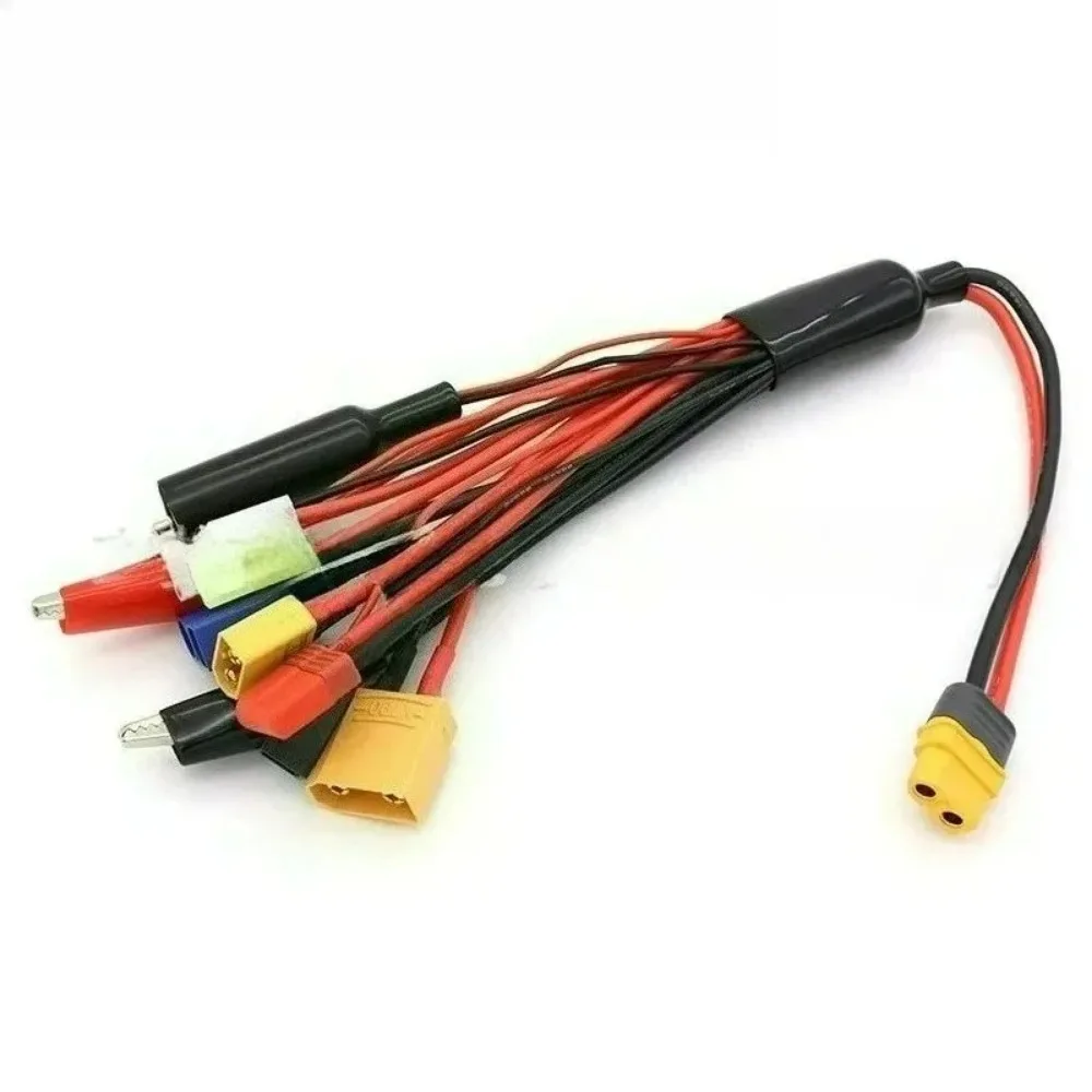 For Toy XT60, XT90 RC Lipo Battery Multi Charger Adapter 10 in 1 Lead Cable 4.0mm Banana Plug To JST/T-Plug/XT60/XT90/EC5 view 3
