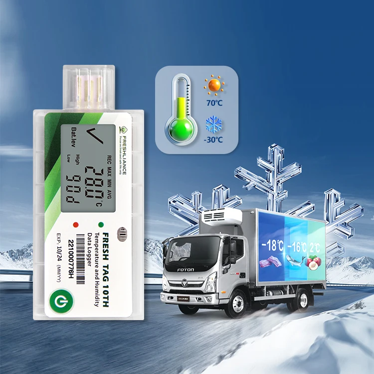 3PCS Cold Chain Transport Usb Temperature And Humidity Data Logger For Vaccine Carrier Cold Chain Box