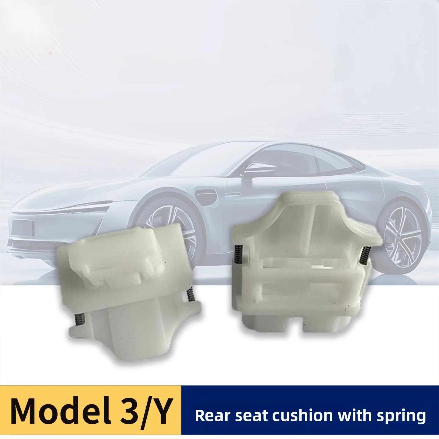 

Suitable for Tesla Model 3/Y Rear Seat Cushion with Spring Retaining Buckle Accessories