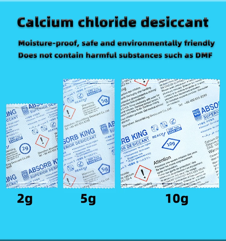 

Calcium chloride desiccant can be reused to absorb moisture and be used to dry wardrobes and shoe cabinets to prevent mildew