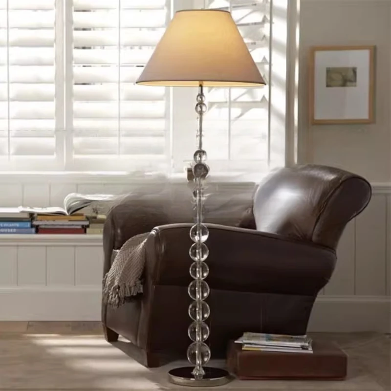 

Nordic modern creative crystal ball floor lamp living room bedroom dining room simple fashion crystal ball floor lamp