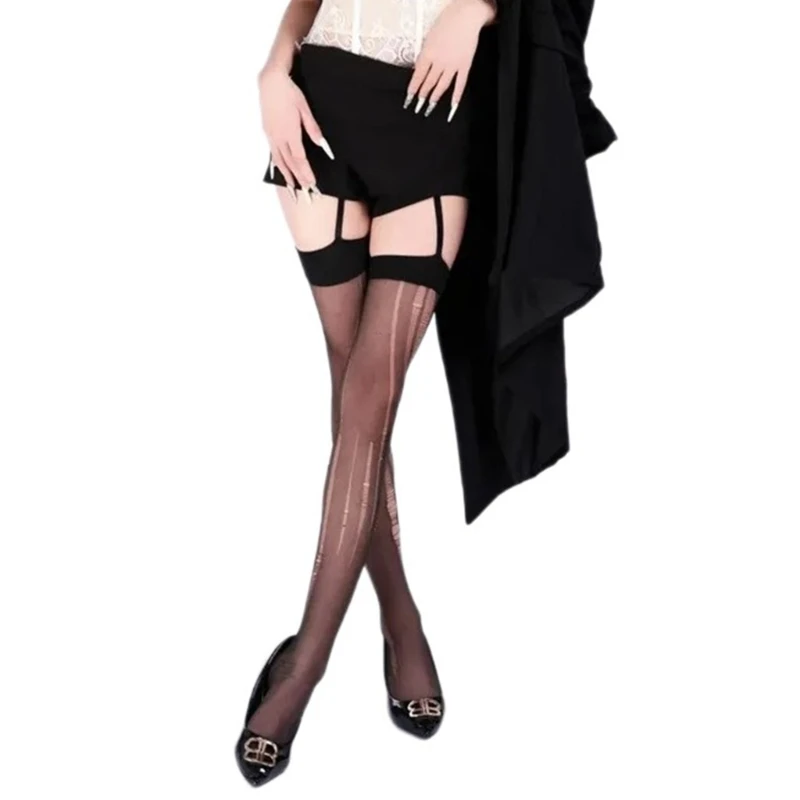 

YUYU Women Garter Belt with Attached Stockings Suspender Pantyhose Lingerie Tights