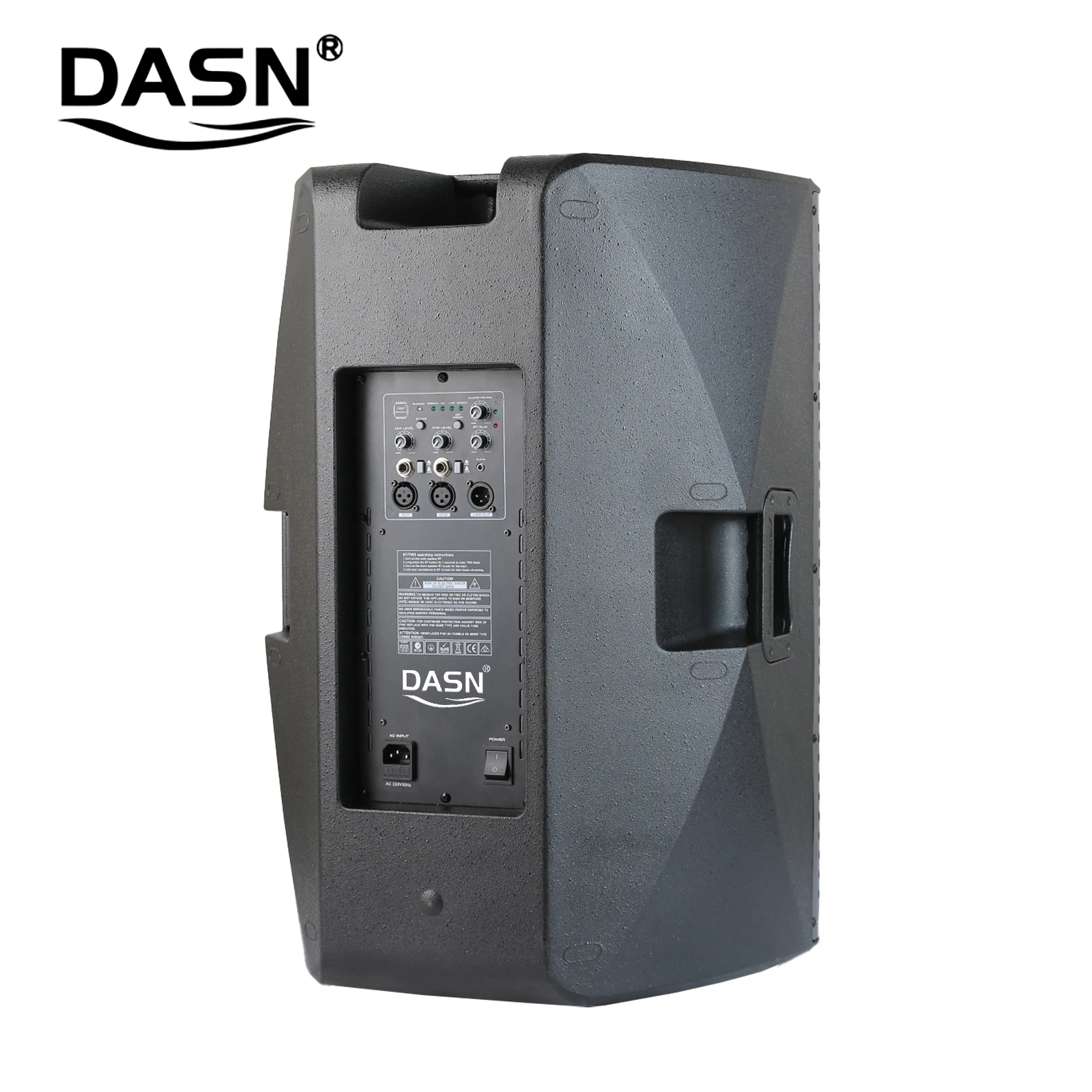 DASN SCO15DE 15'' Inch 600W RMS Fashion Professional Active DJ Sound Home Theatre Audio Plastic Full Frequency Speaker