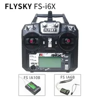 FLYSKY FS-i6X FS i6X 10CH 2.4GHz AFHDS 2A RC Transmitter With X6B iA6B A8S iA10B Receiver for RC FPV Racing Drone Retailbox