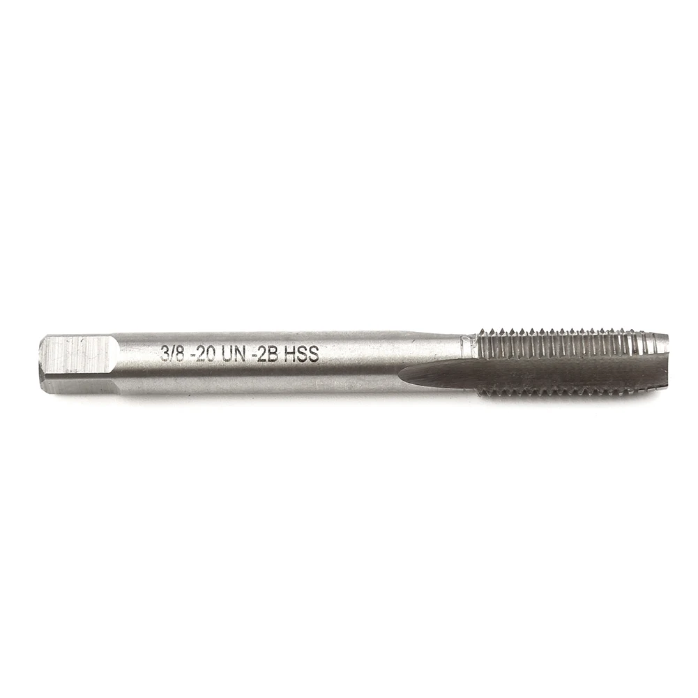 2pcs HSS 6542 3/8-20 UN Straight For Flute Machine Tap And Die Set Right Hand Thread Cutting Tool For Steel Iron Copper Aluminum