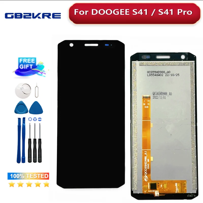 

5.5" For DOOGEE S41 / S41 Pro / S41T Display LCD And Touch Screen Repla sted Well For Doogee S41 MAX S41 Plus LCD Screen