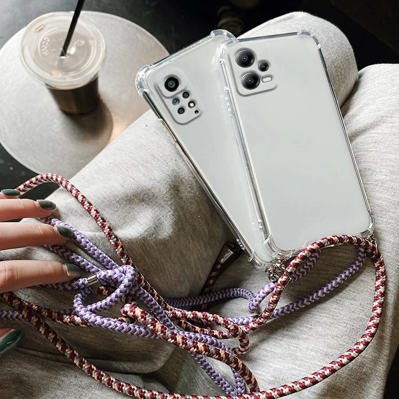 Strap Cord Chain Cover For Xiaomi Mi Mix Max 2 2S 3 Pro Global Pocophone F1 Lanyard Necklace Shoulder Neck Strap Rope Phone Case