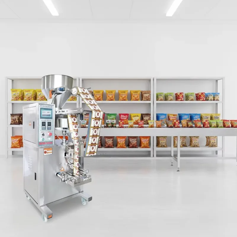 High Speed Automatic Vertical Granule Packing Machine Small Bag Pouch Snack Food Multi-Function Filling Wrapping Sealing Machine