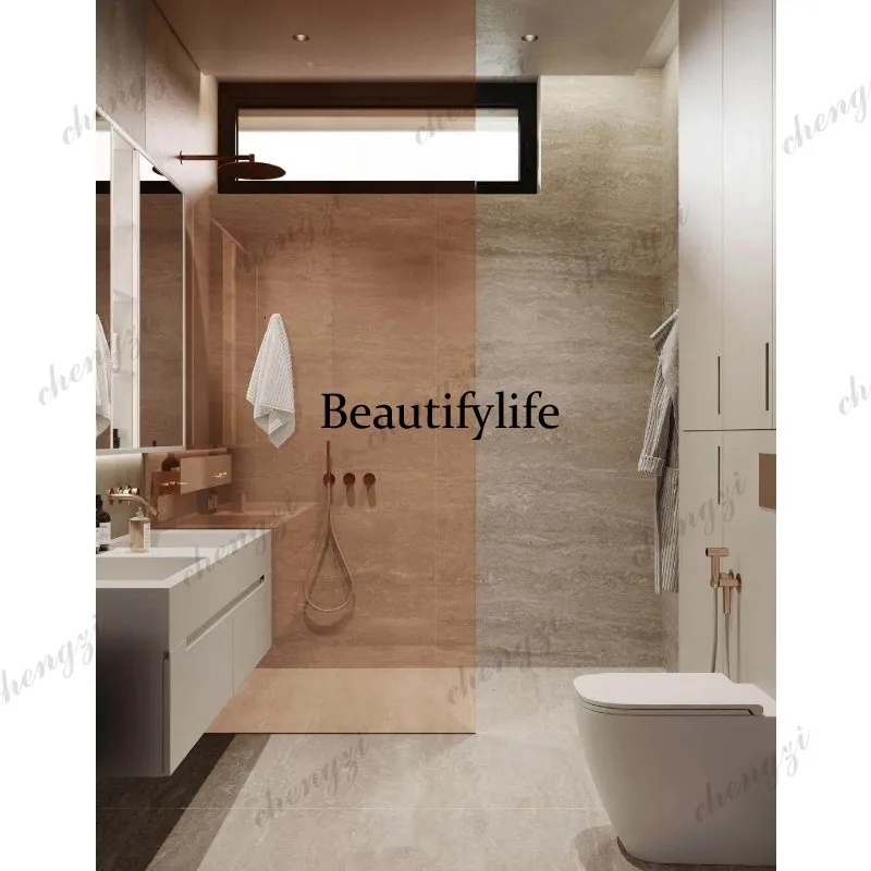 Bathroom Cabinet Combination Integrated Basin Minimalist Bathroom Cabinet Factory Solid Wood Multi-layer Washbasin